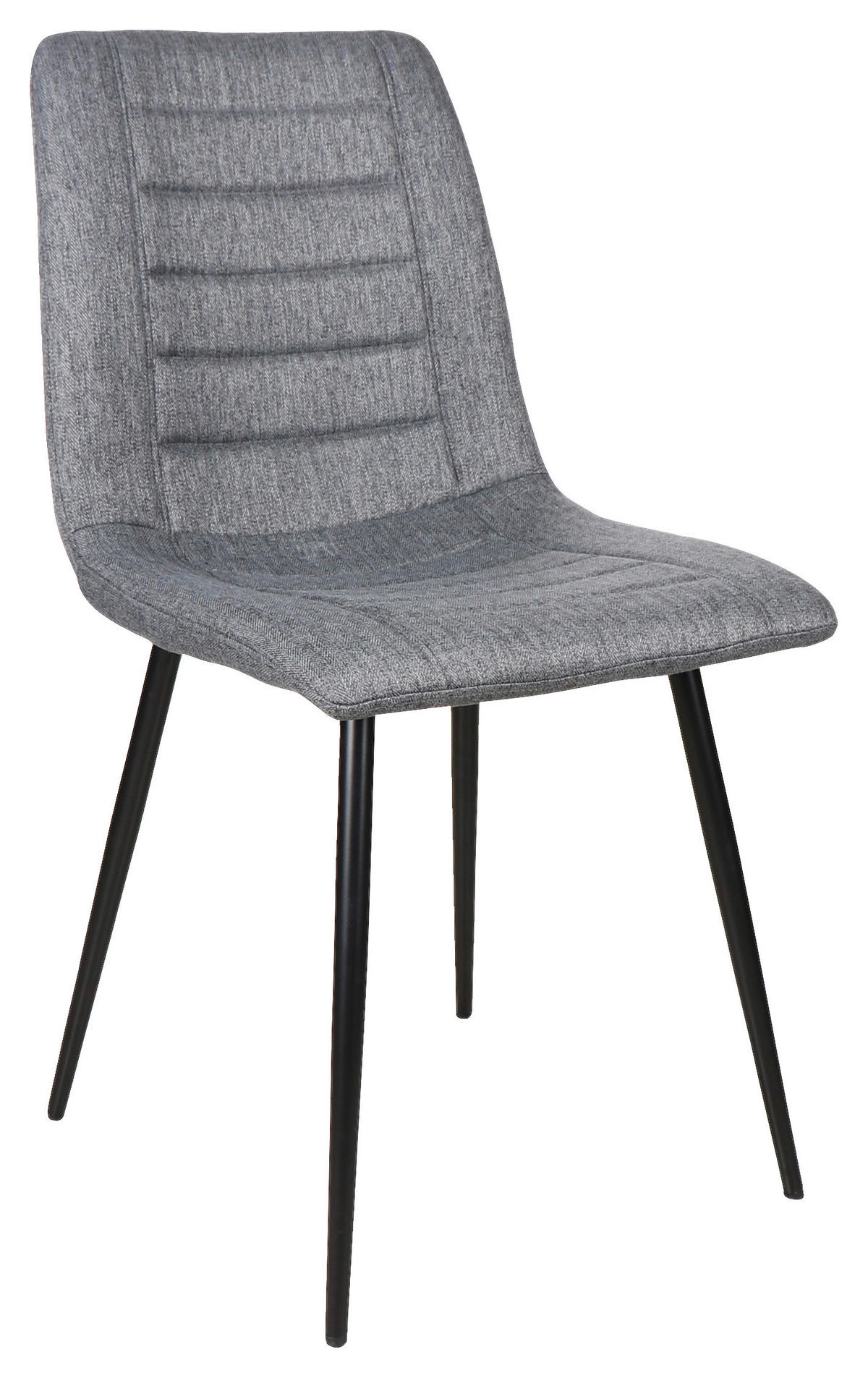 STOLIČKA, 45/86/55 cm - čierna/tmavosivá, Design, kov/textil (45/86/55cm) - Xora