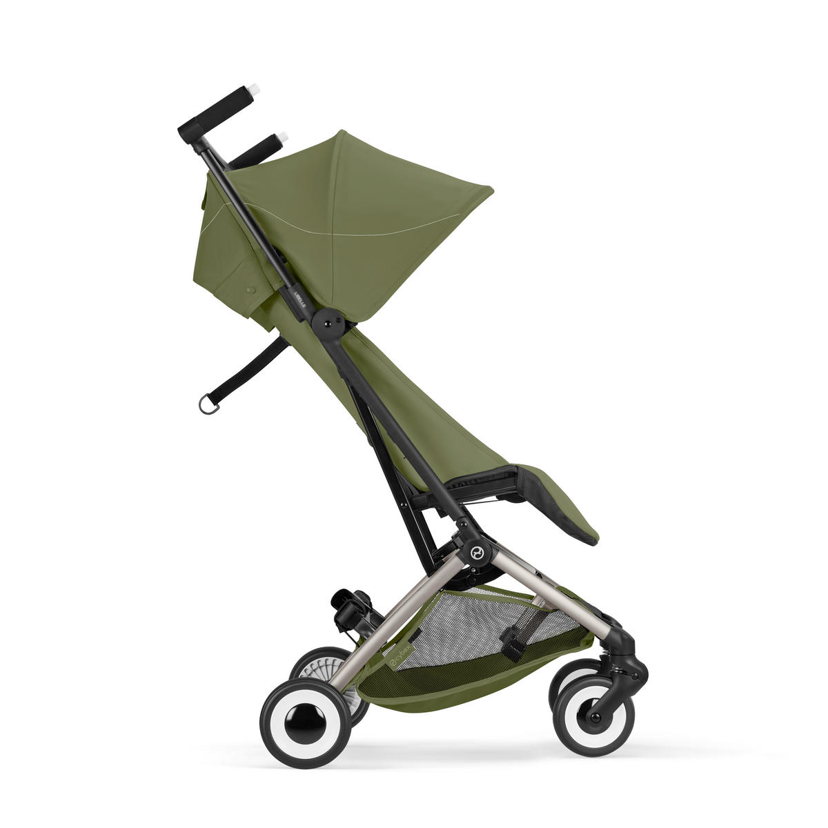BUGGY LIBELLE TPE Moss Green | khaki  - Taupe/Dunkelgrün, Basics, Kunststoff/Textil (71/52/102cm) - cybex GOLD