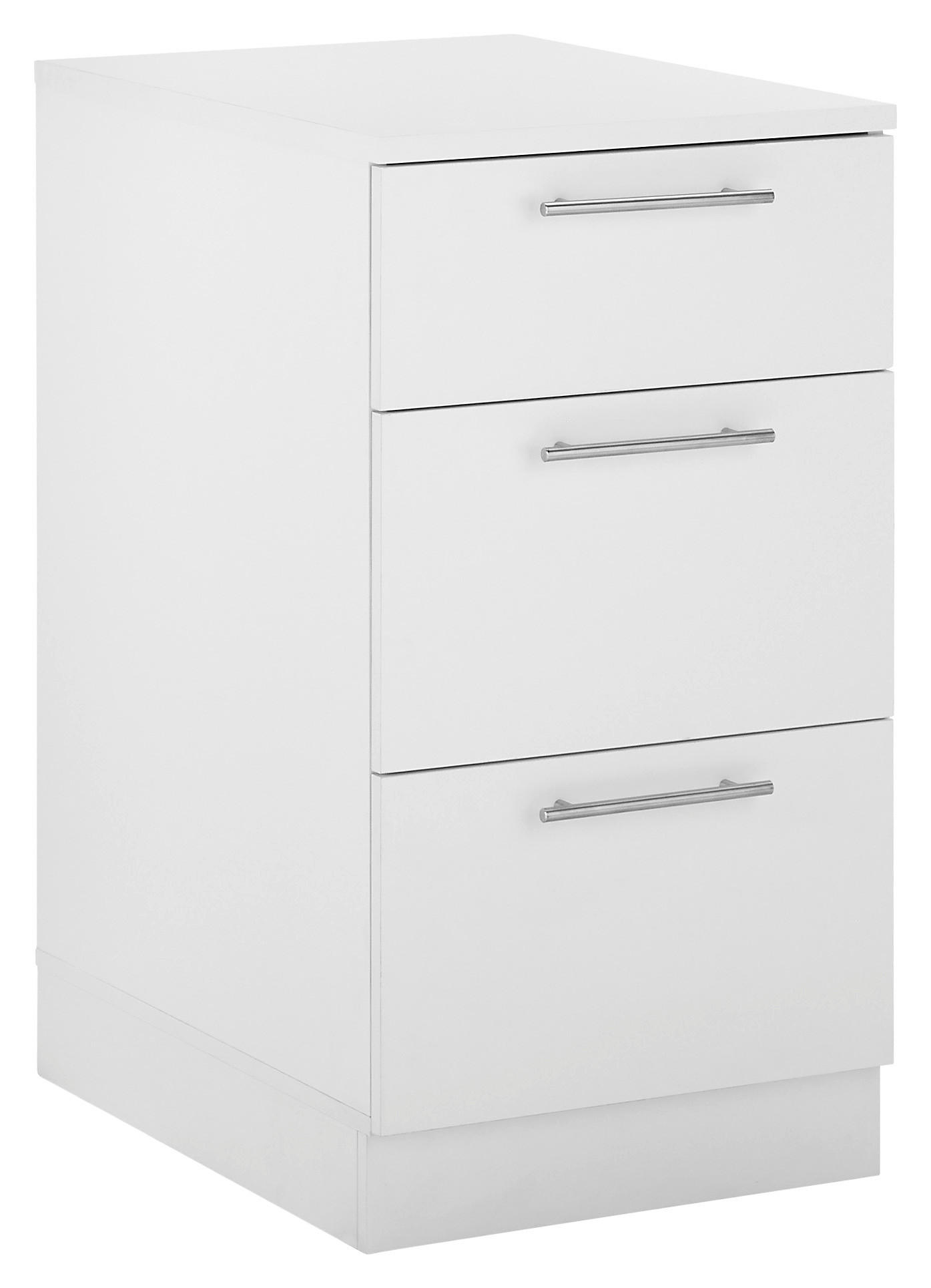 MEHRZWECKSCHRANK 50/92/68 cm in Weiß - Chromfarben/Schwarz, Design, Holzwerkstoff/Kunststoff (50/92/68cm)
