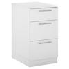 MEHRZWECKSCHRANK 50/92/68 cm  in Weiß  - Chromfarben/Schwarz, Design, Holzwerkstoff/Kunststoff (50/92/68cm)