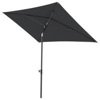 SONNENSCHIRM ca. 200x120  cm Anthrazit  - Anthrazit/Schwarz, Design, Textil/Metall (120/200cm) - Doppler