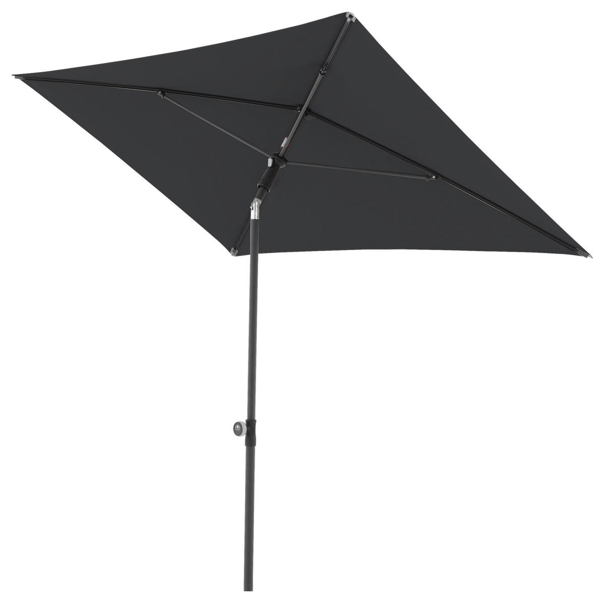 SONNENSCHIRM ca. 200x120  cm Anthrazit  - Anthrazit/Schwarz, Design, Textil/Metall (120/200cm) - Doppler