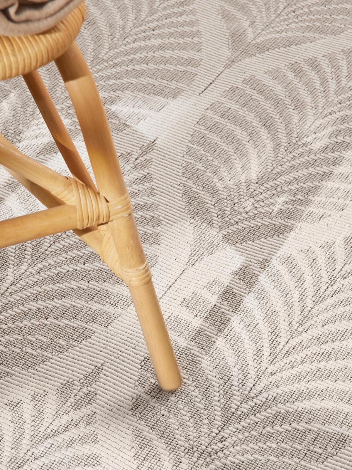OUTDOORTEPPICH 120/170 cm Duet Grau, Weiß  - Weiß/Grau, Design, Kunststoff (120/170cm)