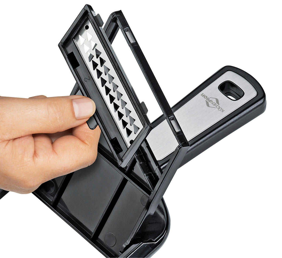 GEMÜSEHOBEL SMART  - Schwarz, Basics, Kunststoff/Metall (32,5/10/6,5cm) - KÜCHENPROFI