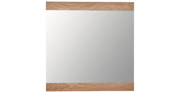 WANDSPIEGEL 89/90/2 cm - Eiche Bianco/Eichefarben, Design, Glas/Holz (89/90/2cm) - Dieter Knoll