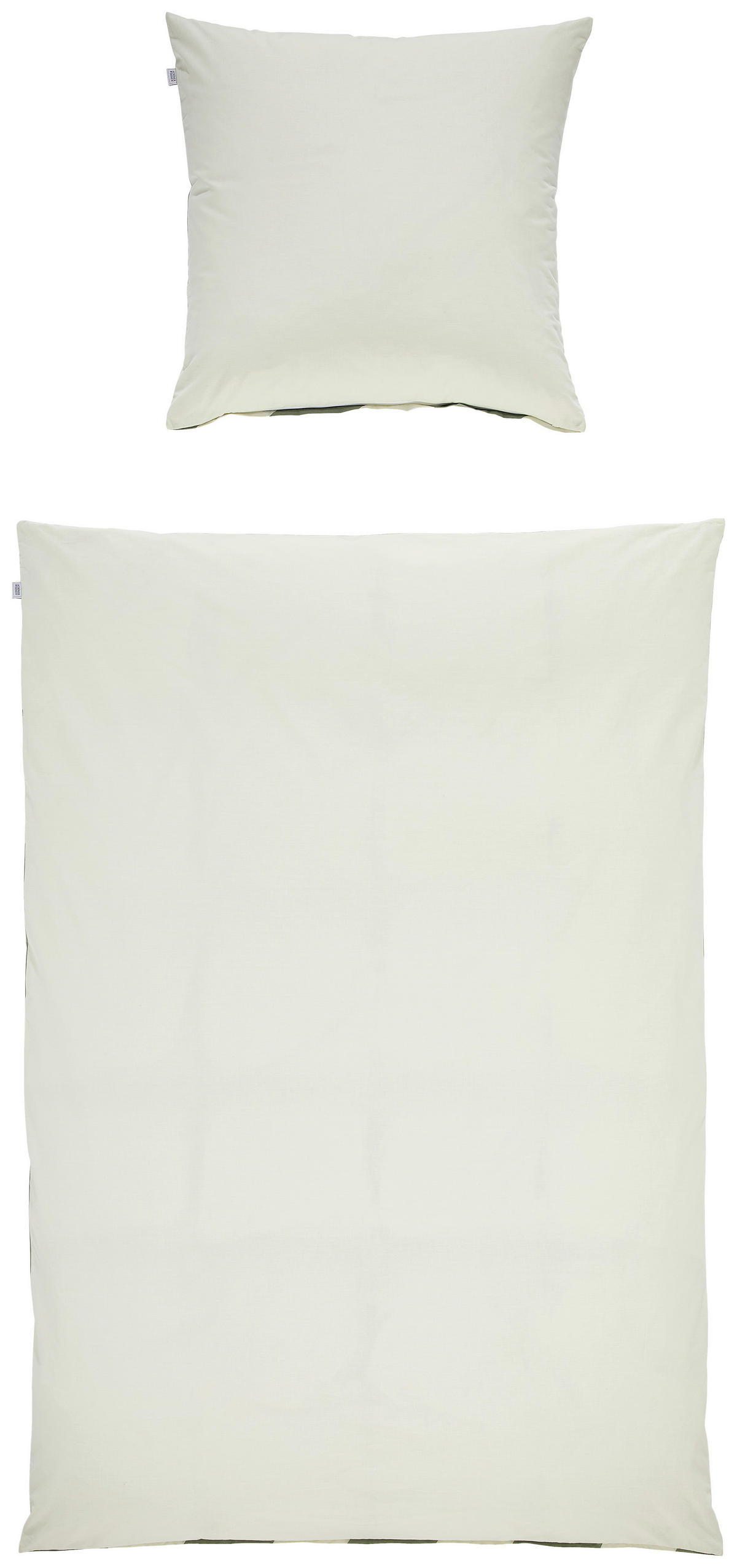 WENDEBETTWÄSCHE Schöner Wohnen - Junction mint Renforcé 135/200 cm  - Creme/Mintgrün, Design, Textil (135/200cm) - Schöner Wohnen