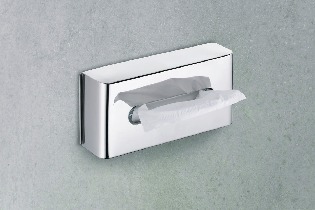 PAPIERSPENDER Metall  - Silberfarben, Basics, Metall (27/7/12,5cm) - Kela