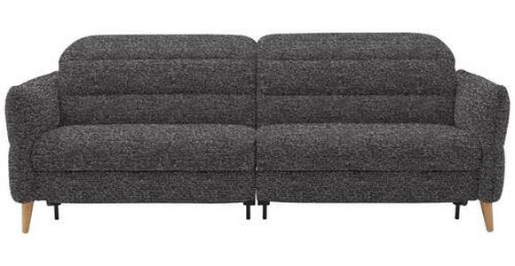 2-SITZER-SOFA in Webstoff Dunkelgrau - Eiche Bianco/Dunkelgrau, Design, Holz/Textil (234-262/85-106/98-112cm) - Dieter Knoll