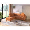 ECKSOFA in Flachgewebe Terracotta  212/236 cm  - Eichefarben/Terracotta, KONVENTIONELL, Holz/Textil (212/236cm) - Sit & More