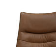 FERNSEHSESSEL  mit Relaxfunktion, Kopfteilverstellung, Aufstehhilfe, Fußteilverstellung Echtleder Lederlook Cognac  - Cognac/Schwarz, Design, Leder/Kunststoff (78.5/87,5-112,5/87,5-161cm) - Cantus