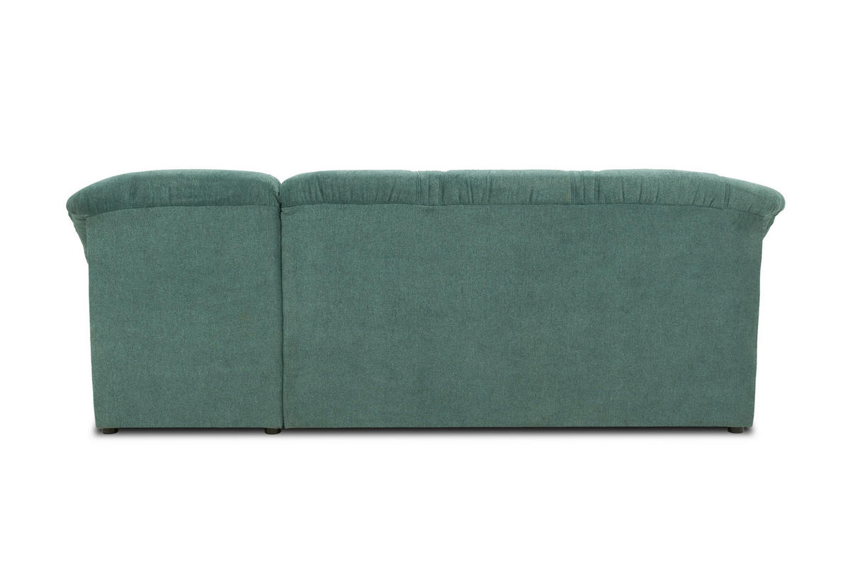 ECKSOFA Petrol Mikrofaser  - Petrol/Schwarz, KONVENTIONELL, Kunststoff/Textil (232/146cm) - MID.YOU