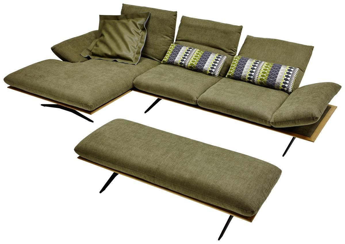 HOCKERBANK in Holz, Textil Dunkelgrün  - Dunkelgrün/Schwarz, Design, Holz/Textil (150/43/60cm) - Dieter Knoll