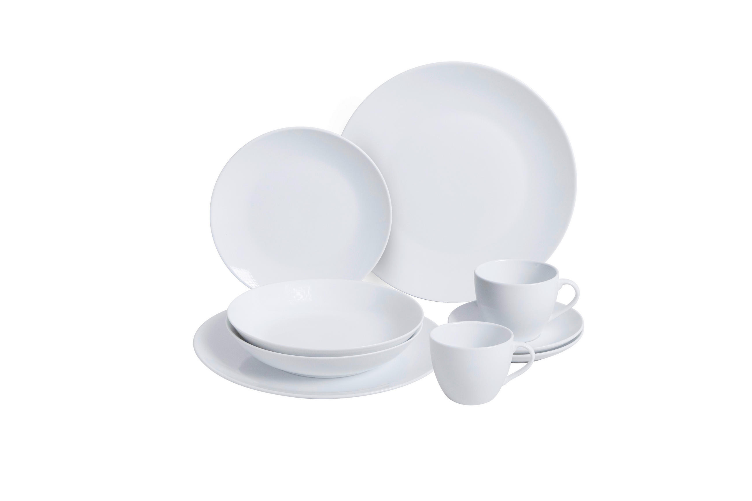 KOMBISERVICE Weiß Ronda 30-teilig 6 Personen  - Weiß, Basics, Keramik - Van Well