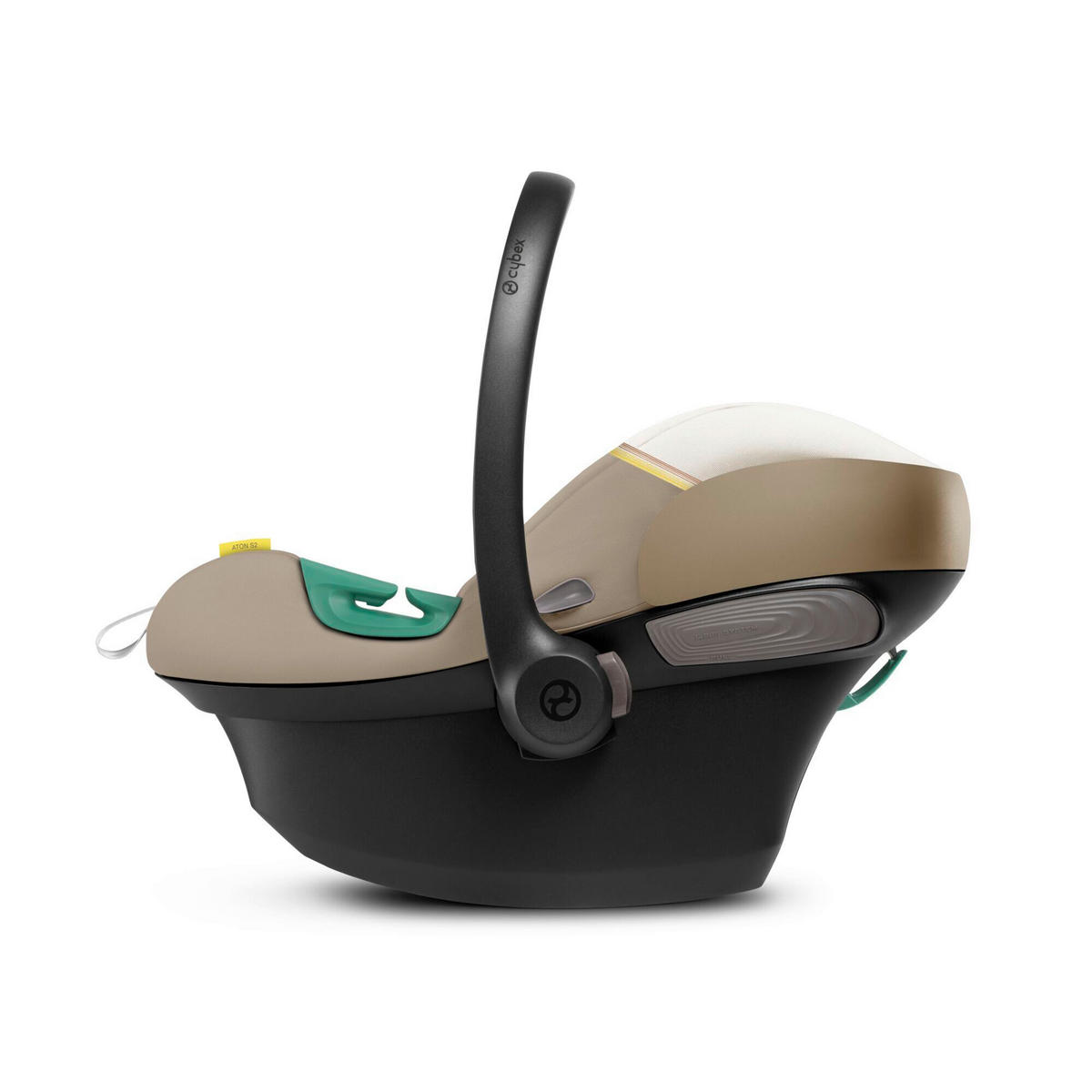 BABYSCHALE Aton S2 i-Size  - Beige/Creme, Basics, Kunststoff/Textil (45,8/38/72cm) - Cybex