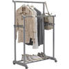 KLEIDERWAGEN in Alufarben, Chromfarben 85/100-178/43 cm   - Chromfarben/Alufarben, Basics, Kunststoff/Metall (85/100-178/43cm) - Boxxx