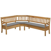 ECKBANK 170/213 cm Laugenfarbig, Grau Kiefer massiv   - Laugenfarbig/Grau, ROMANTIK / LANDHAUS, Holz (170/213cm) - Boxxx