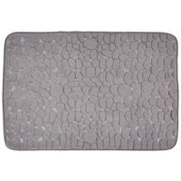 BADEMATTE Anthrazit 60/90 cm  - Anthrazit, Trend, Kunststoff/Textil (60/90cm) - Esposa