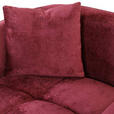 BIGSOFA Chenille Bordeaux  - Bordeaux/Schwarz, KONVENTIONELL, Kunststoff/Textil (250/75/107cm) - Carryhome