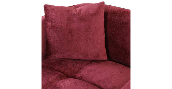 BIGSOFA Chenille Bordeaux  - Bordeaux/Schwarz, KONVENTIONELL, Kunststoff/Textil (250/75/107cm) - Carryhome