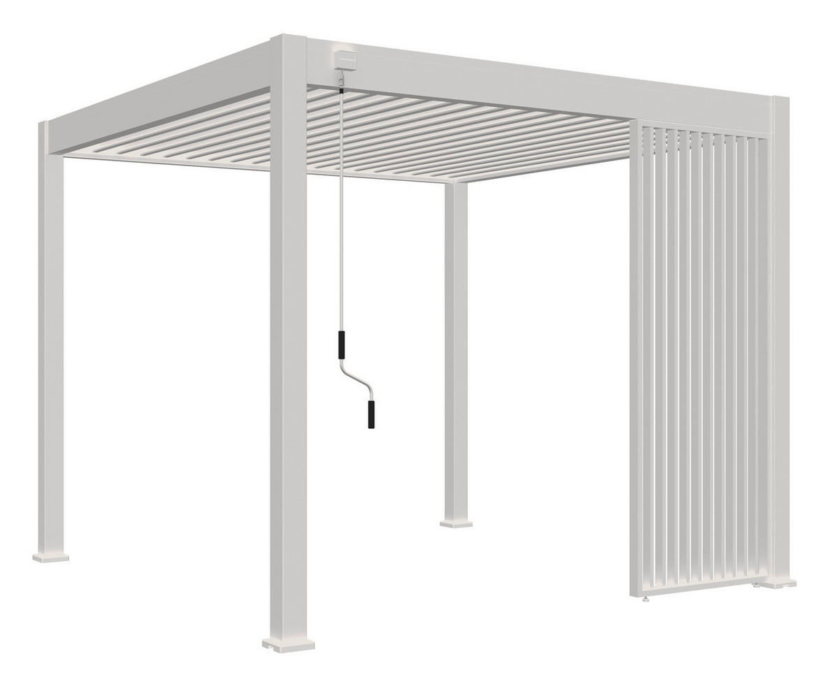 PERGOLA-SEITENTEIL - Weiss, Basics, Metall (93/235/10cm) - Gardenson