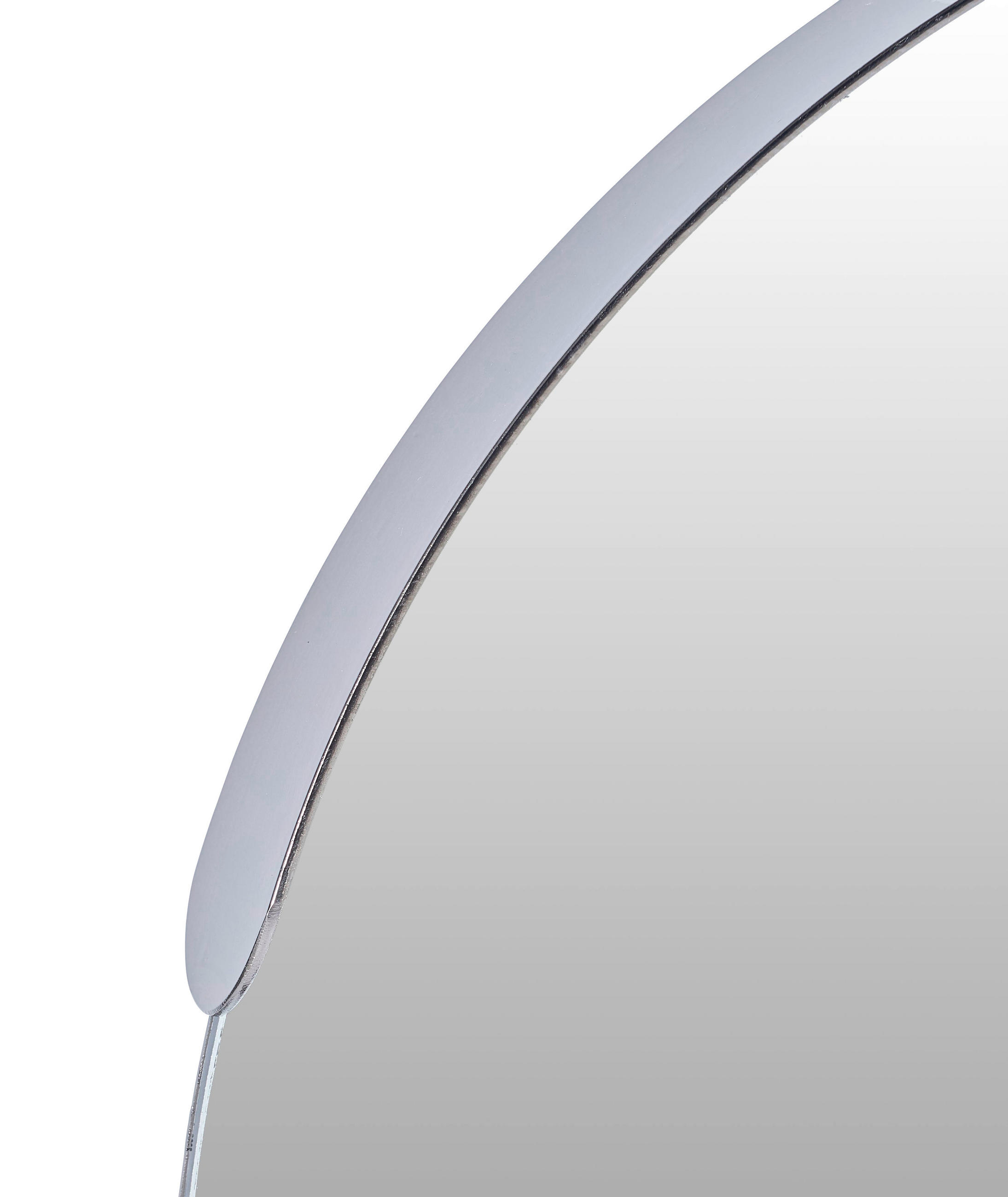 WANDSPIEGEL Nickelfarben  - Nickelfarben, Trend, Glas/Metall (40/40/3,5cm) - Carryhome