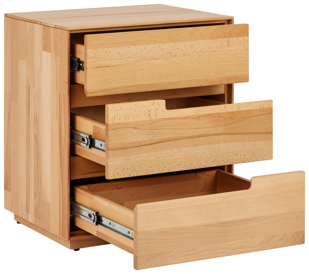 NACHTSCHRANK 50/60/40 cm Kernbuche massiv  - Kernbuche, Natur, Holz (50/60/40cm) - MID.YOU