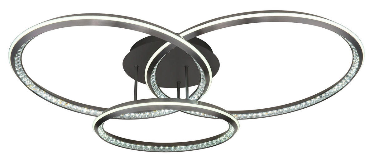 LED-DECKENLEUCHTE 109,5/80,5/20,5 cm   - Klar/Opal, Design, Kunststoff/Metall (109,5/80,5/20,5cm)