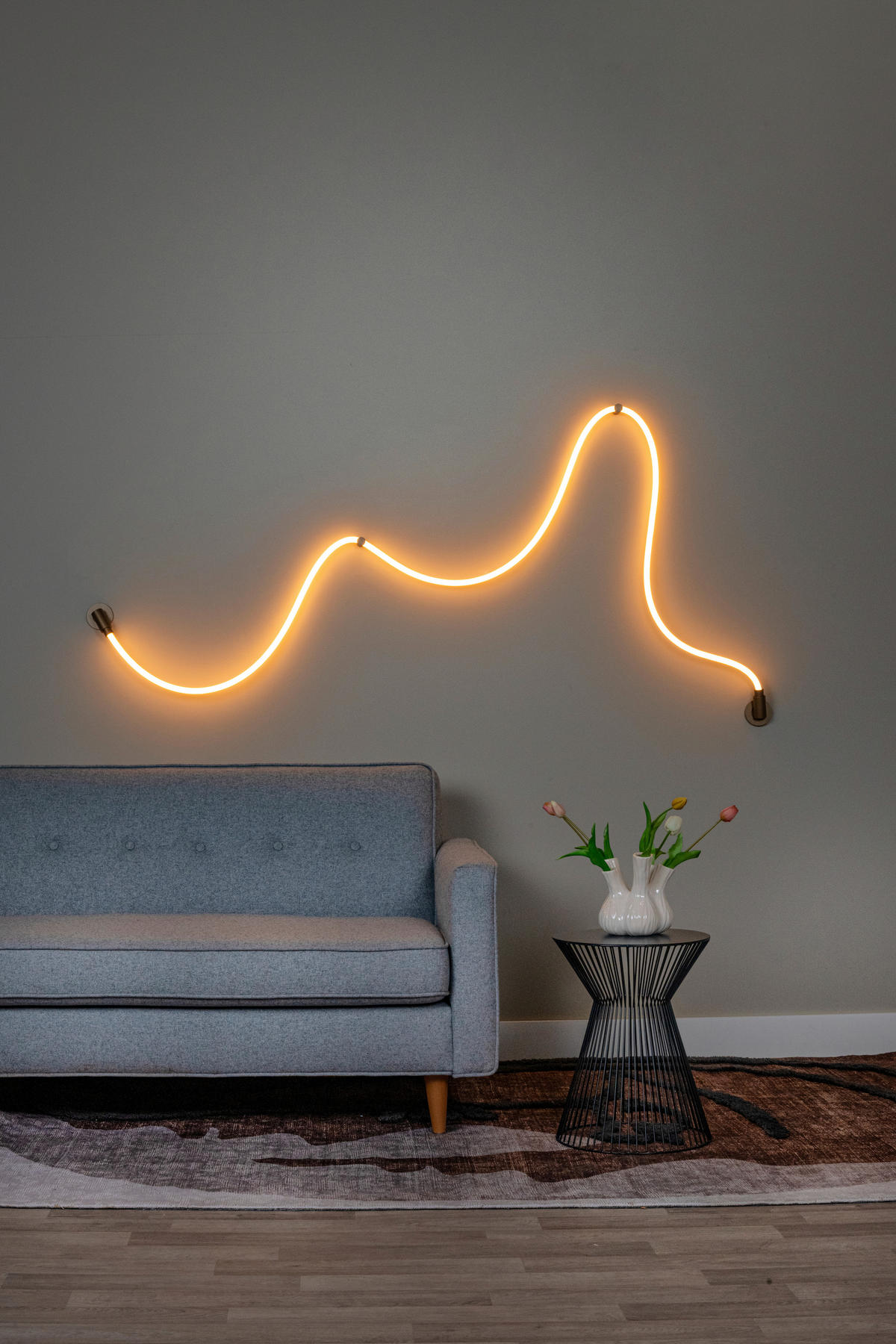 LED-WANDLEUCHTE Janderin 500/8.5/8.5 cm  - Champagner, Design, Metall (500/8.5/8.5cm) - Lucide