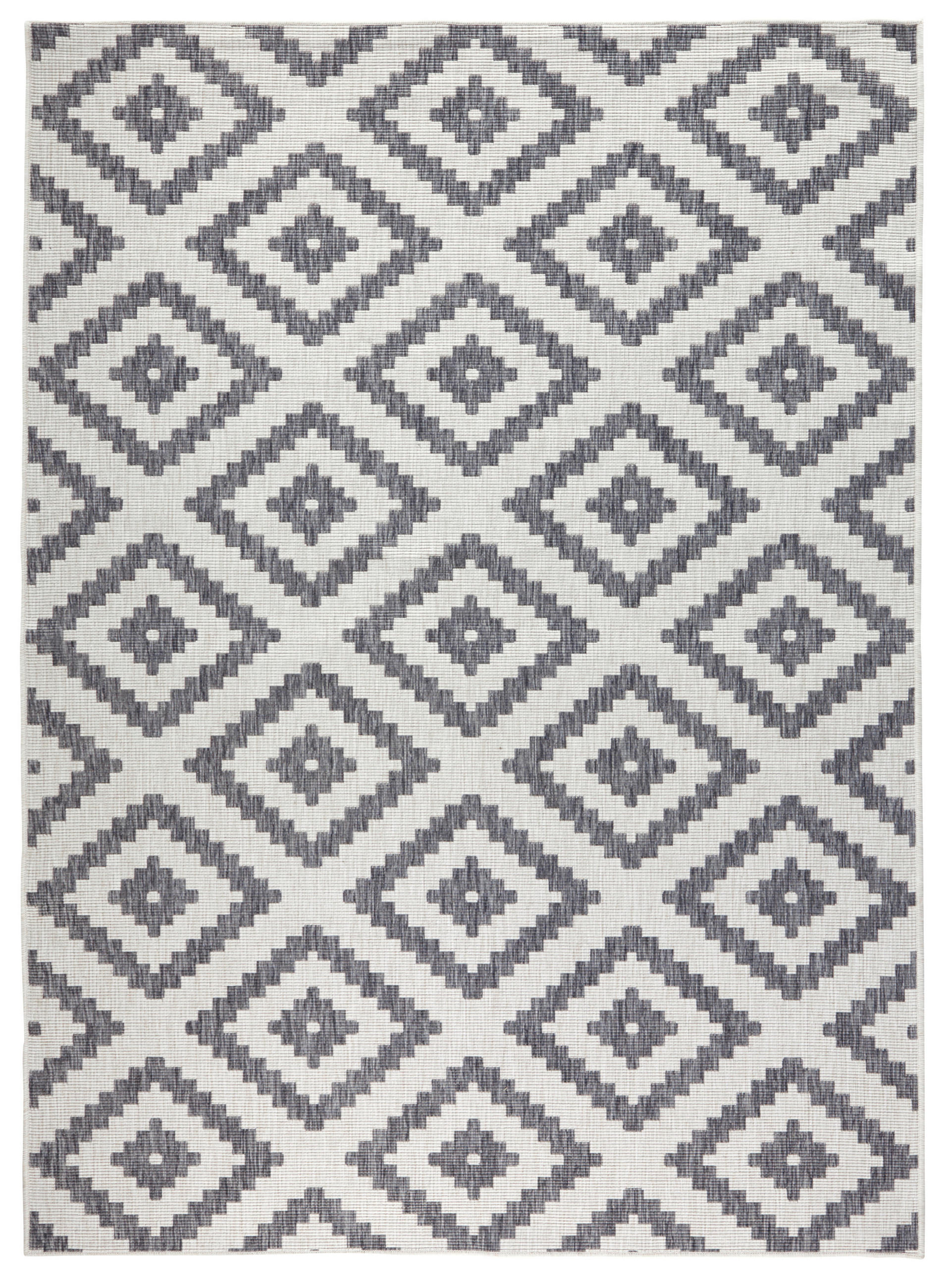 OUTDOORTEPPICH 160/230 cm Twin Creme, Grau  - Creme/Grau, Basics, Kunststoff (160/230cm)