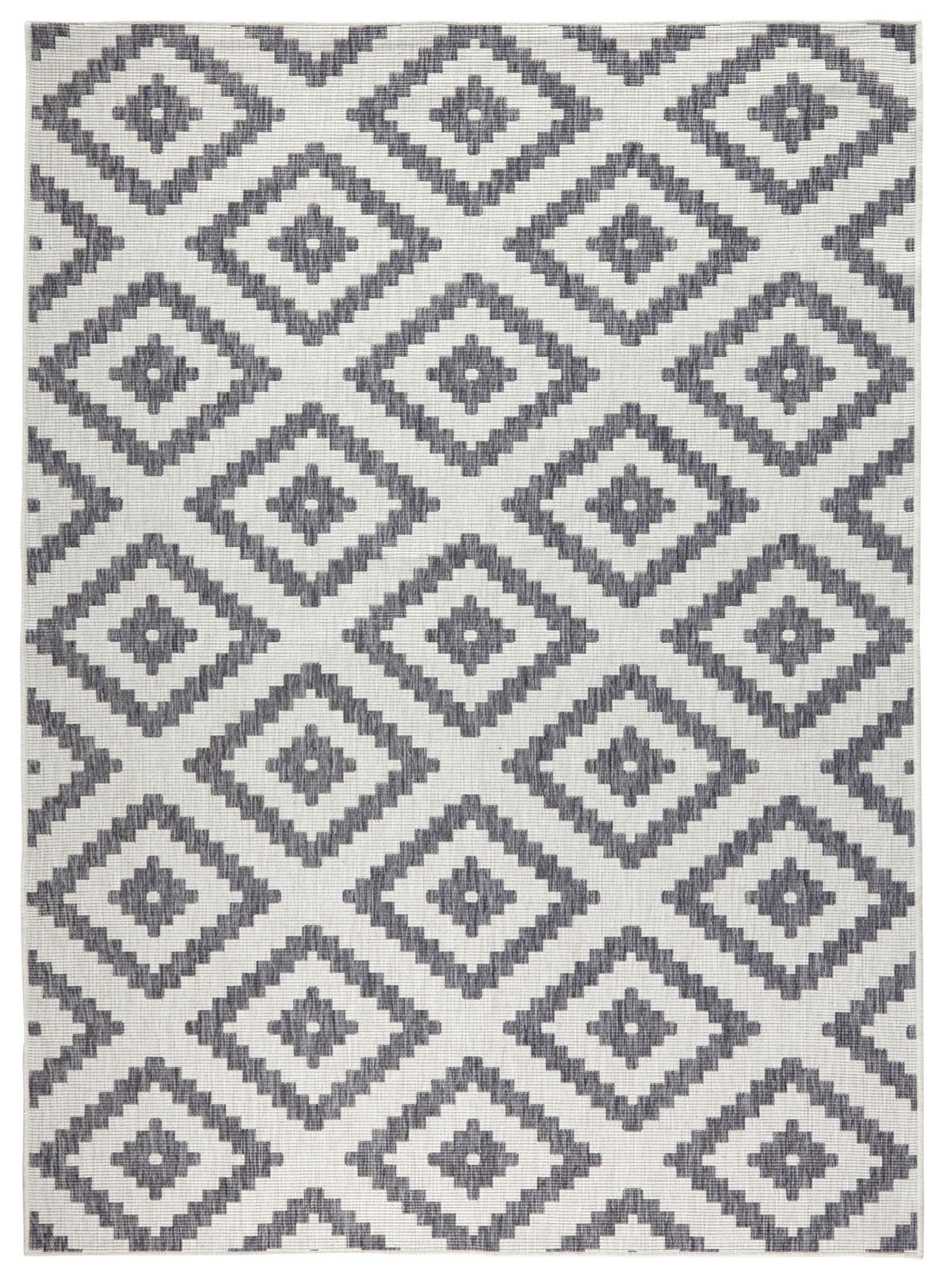 OUTDOORTEPPICH 80/150 cm Twin Creme, Grau  - Creme/Grau, Basics, Kunststoff (80/150cm)