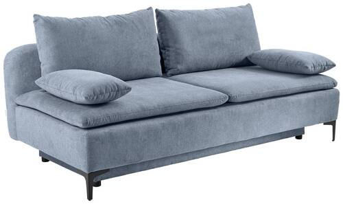 BÄDDSOFFA i flatväv blå  - mörkgrå/blå, Design, metall/textil (203/75/100cm) - MID.YOU
