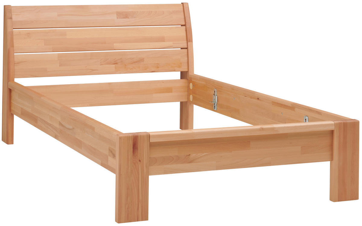 BETT 140/200 cm  in Kernbuche   - Kernbuche, Modern, Holz (140/200cm) - MID.YOU