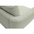 ECKSOFA  in Chenille Salbeigrün  307/224 cm  - Salbeigrün/Schwarz, KONVENTIONELL, Kunststoff/Textil (307/224cm) - Hom`in