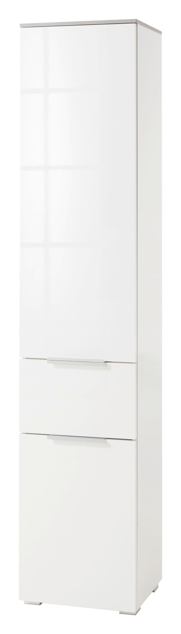 VISOKA OMARA 40/190/35 cm  - bela/antracit, Moderno, kovina/umetna masa (40/190/35cm) - Xora