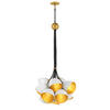 HÄNGELEUCHTE 65.1/109.1 cm  - Goldfarben/Weiß, LIFESTYLE, Metall (65.1/109.1cm) - Elstead Lighting