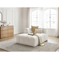SOFAELEMENT ANNECY Bouclé Weiß  - Schwarz/Weiß, MODERN, Kunststoff/Textil (120/72/170cm)