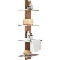 BADEZIMMERREGAL 38,4/134,4/27 cm  - Eichefarben, MODERN, Holz/Stein (38,4/134,4/27cm) - Valdera