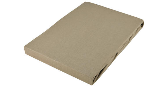 SPANNLEINTUCH 100/200 cm  - Taupe, Basics, Textil (100/200cm) - Novel
