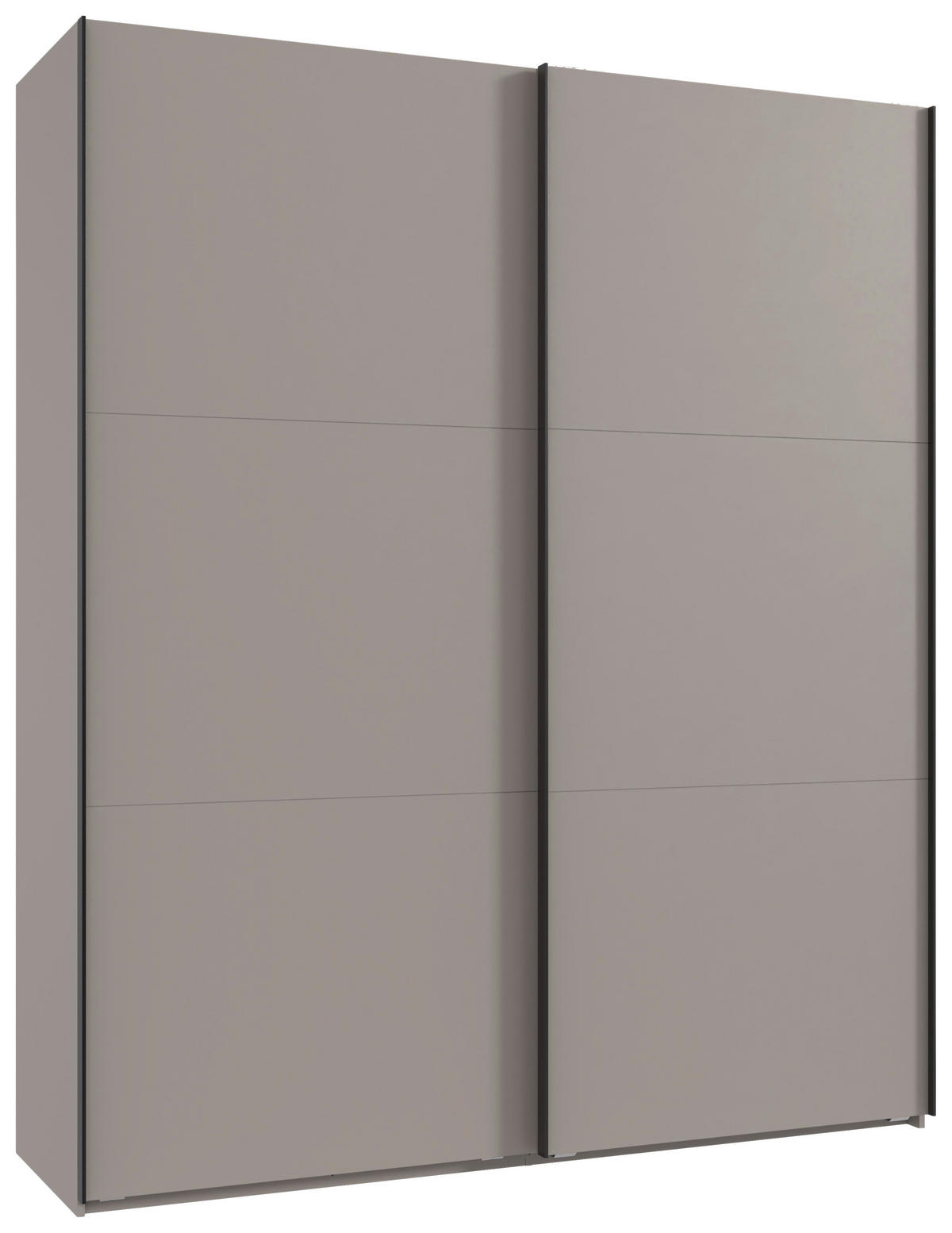 SCHWEBETÜRENSCHRANK 150/216/65 cm 2-türig Sahara  - Schwarz/Sahara, MODERN, Holzwerkstoff/Metall (150/216/65cm) - MID.YOU