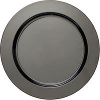 PLATZTELLER Metall 2-teilig  - Schwarz, Basics, Metall (33cm) - Echtwerk