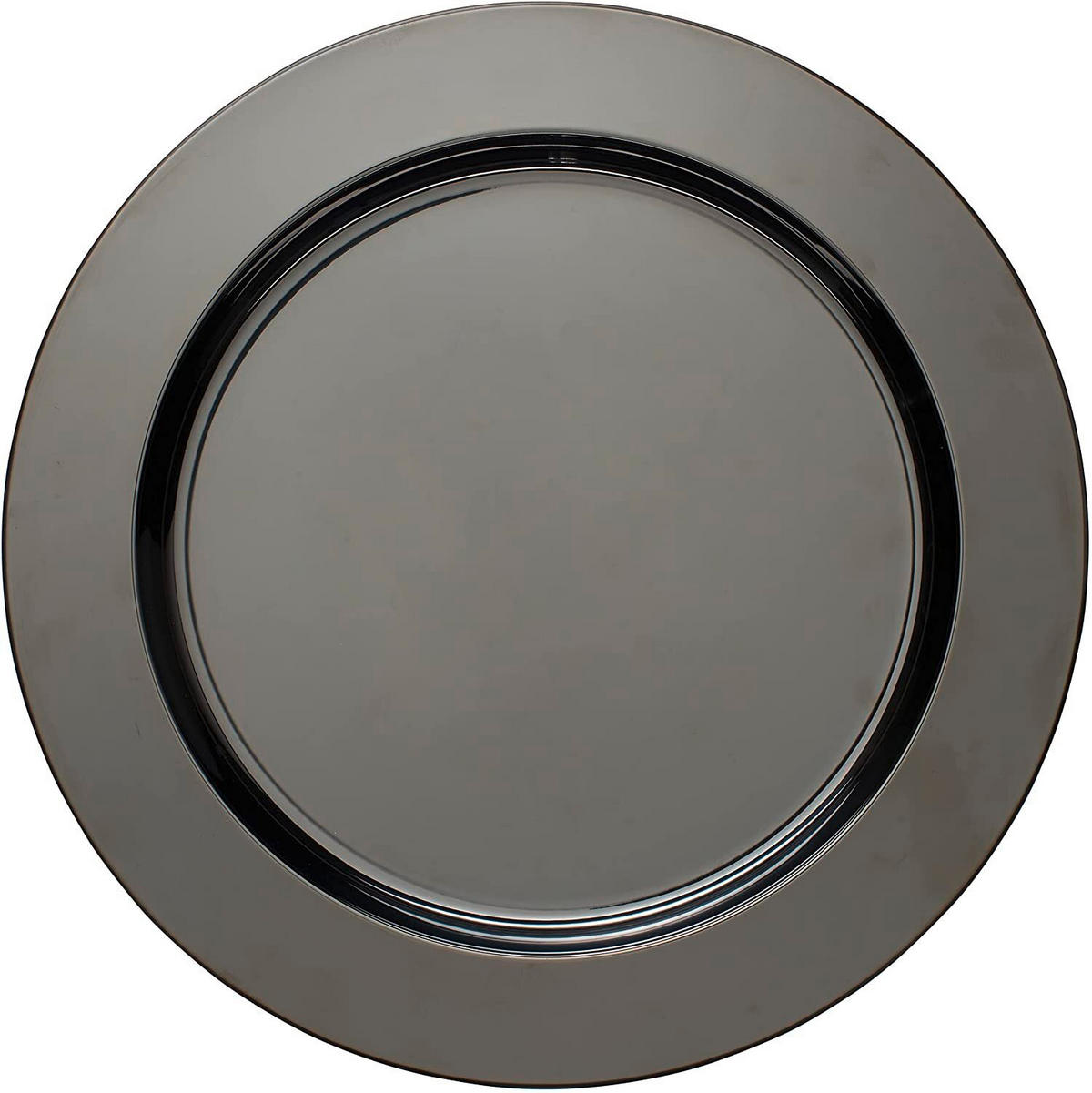 PLATZTELLER Metall 2-teilig  - Schwarz, Basics, Metall (33cm) - Echtwerk