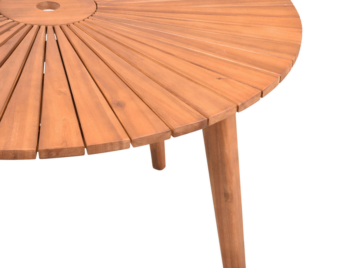 GARTENTISCH 110/110/75 cm  - Hellbraun, Basics, Holz (110/110/75cm) - Gardenson