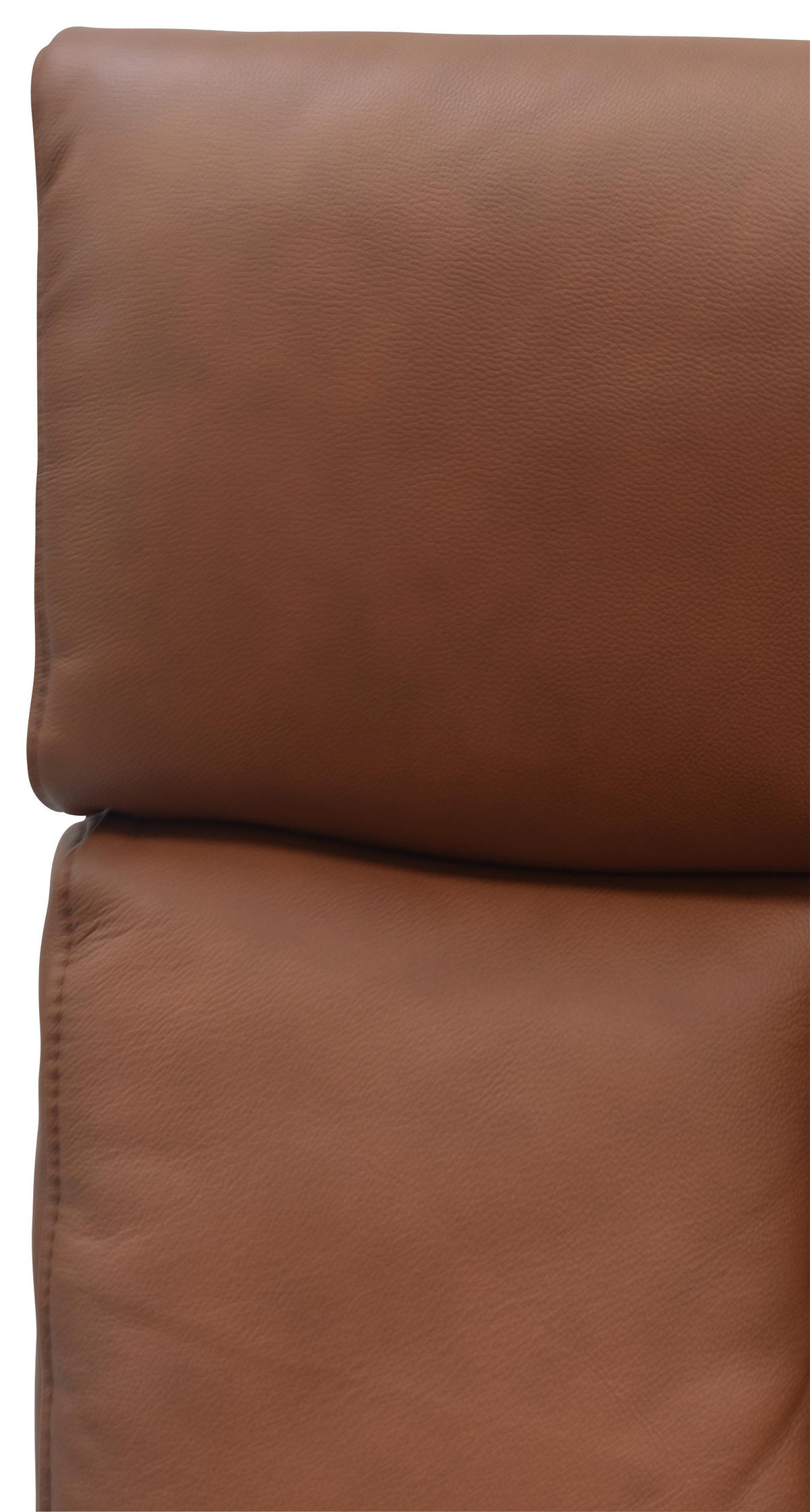 RELAXSESSEL Lederlook Echtleder    - Cognac/Schwarz, Design, Leder/Holz (75/109/84/148/84cm) - Livetastic