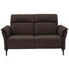 2-SITZER-SOFA in Leder Dunkelbraun  - Dunkelbraun/Schwarz, KONVENTIONELL, Leder/Metall (178/103/95cm) - Dieter Knoll