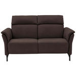 2-SITZER-SOFA Dunkelbraun Echtleder  - Dunkelbraun/Schwarz, KONVENTIONELL, Leder/Metall (178/103/95cm) - Dieter Knoll