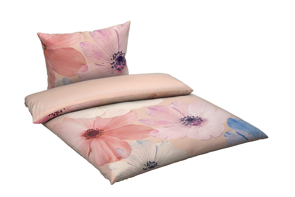 WENDEBETTWÄSCHE Satin 140/200 cm  - Beige, Textil (140/200cm) - Bio:Vio