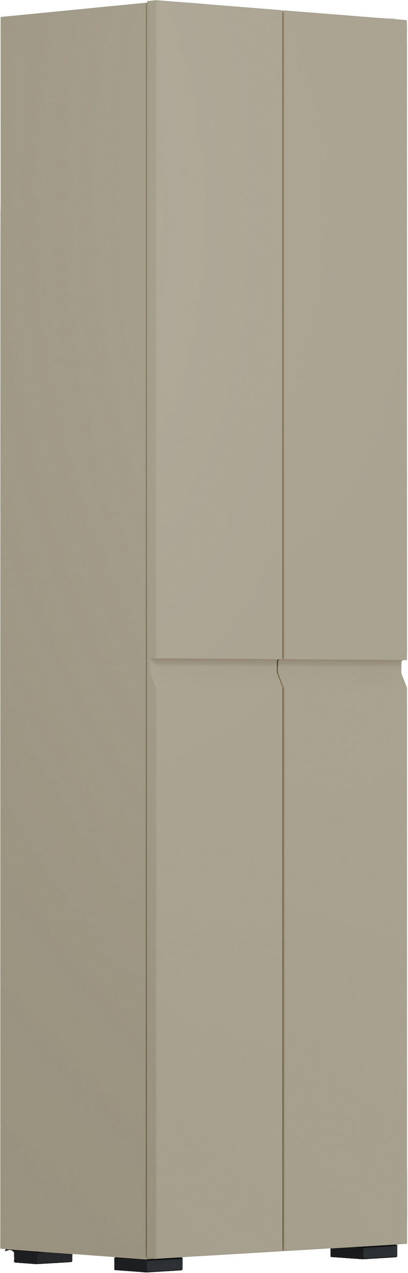 ORMAR GARDEROBNI  boje pijeska  - boje pijeska/crna, Design, drvni materijal/plastika (52/192/36cm) - Dieter Knoll