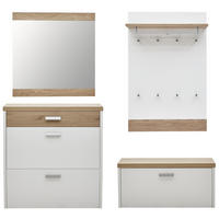 GARDEROBE  in 200/200/32 cm  - Eichefarben/Weiß, Design, Holz/Holzwerkstoff (200/200/32cm) - Dieter Knoll