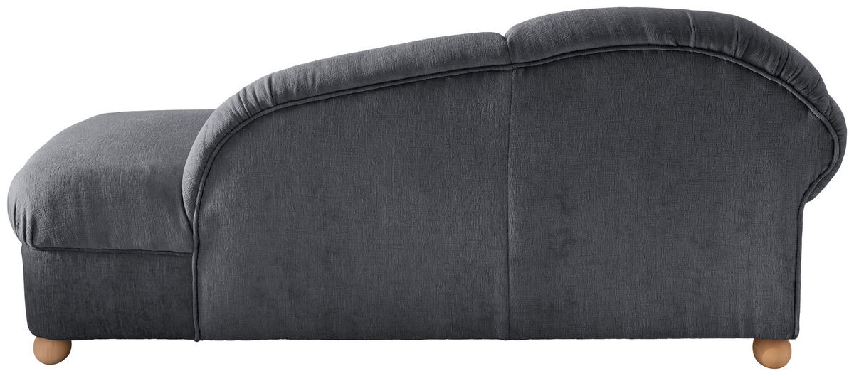 OTTOMANE Torello Mikrofaser Anthrazit  - Wildeiche/Anthrazit, KONVENTIONELL, Holz/Textil (86/84/190cm) - Livetastic
