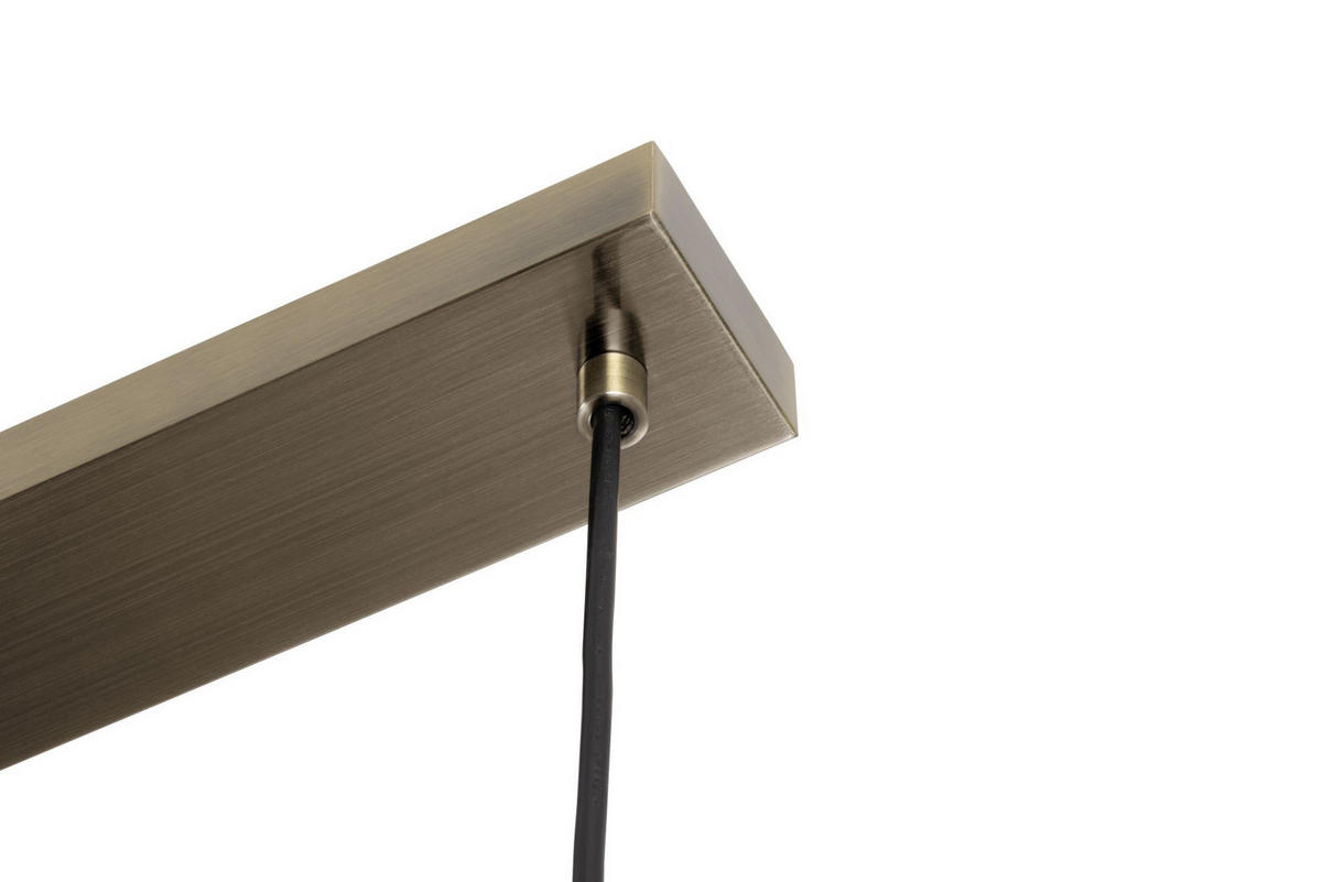 HÄNGELEUCHTE Leonie 110/20/150 cm   - Bernsteinfarben, Basics, Glas/Metall (110/20/150cm) - Novel